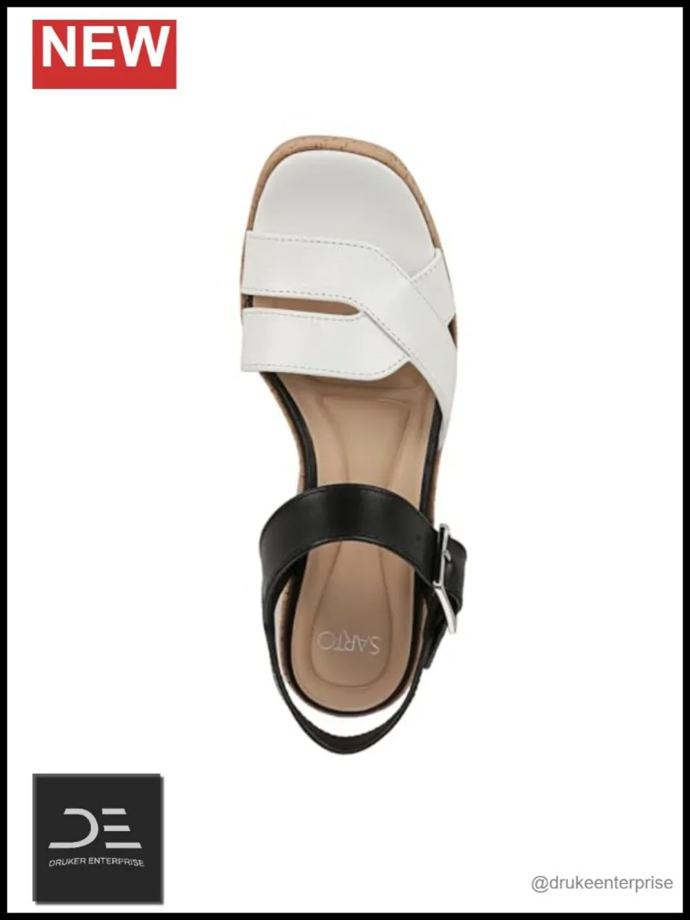 Franco Sarto Women's Tilly Espadrille Wedge Sandals Leather T-Strap Platform